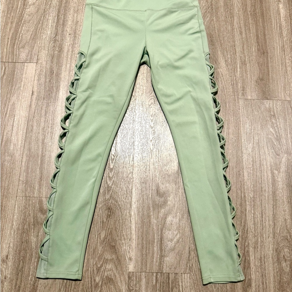 Mint Green Full Length Athletic Leggings